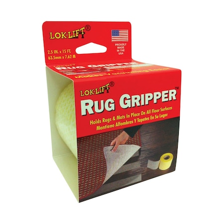 Rug Gripper Lok-Lift 2.5 in. W X 15 ft. L Reversible Scrim Indoor Rug Gripper 2515R